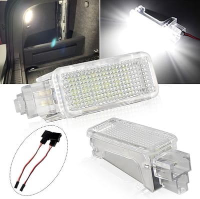 2x Universele Witte LED Interieurverlichting voor Auto Deur, Kofferbak en Vloer