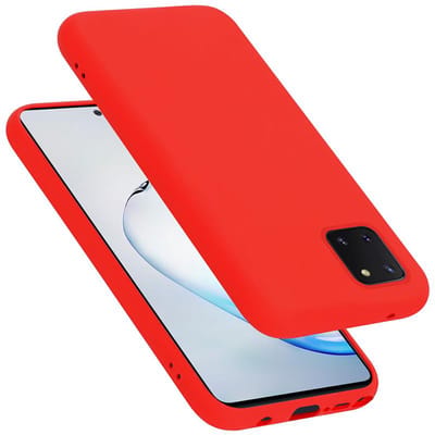 Cadorabo Hoesje geschikt voor Samsung Galaxy A81 / NOTE 10 LITE / M60s in LIQUID ROOD - Beschermhoes gemaakt van flexibel TPU silicone Case Cover