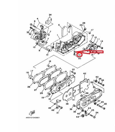 Joint cuivre 8x25x2mm pour scooter Yamaha 50 BWS 1992 à 1997 90430-08206 Neuf