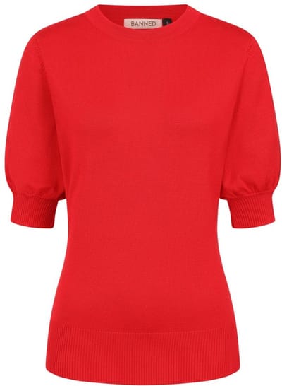 Banned - Jones Gebreide trui - S - Rood