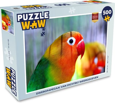 Puzzel Dwergpapegaai van dichtbij weergegeven - Legpuzzel - Puzzel 500 stukjes