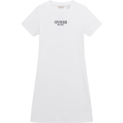 Geribbelde t-shirt jurk voor meisjes Guess
