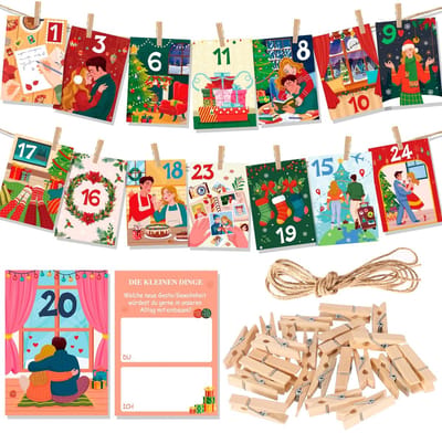 Cosensi - Dailygoods - Adventskalender voor Koppels met Kerstdecoratie