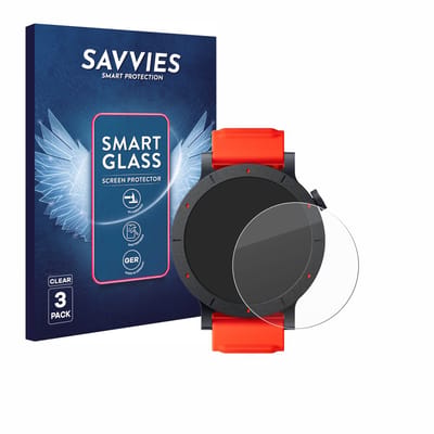 3 Stuks Savvies Screenprotector - geschikt voor Nothing CMF Watch 3 Pro - beschermfolie glas transparant