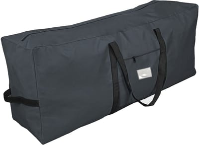 FEROCITY - Hoes voor tuinkussens - 125cm - voor dekbedden, kussens, kleding, beddengoed - Waterdicht, UV-bestendig - Polyester - Antraciet