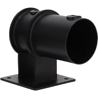 Support de Parasol de Patio Métal Revêtement Poudre Noir Réglable Pince de Support de Parasol d'Extérieur pour Parasol de 1,5 à 2,16 Pouces