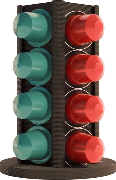 Fiastra Torino - capsulehouder geschikt voor Nespresso - zwart - nespresso cups - capsule houder - nespresso capsulehouder zwart
