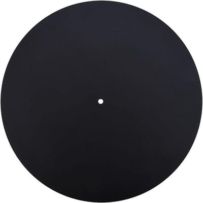 Platenblok voor LP's - Antistatisch en Echt Leer - Zacht, Mat Slipmat - Draaitafel Accessoire