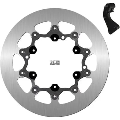 Set van combinatie van een solide zwevende schijfrem voor een motorfiets en montagebeugels. NG Brake Disc 1640SPK11