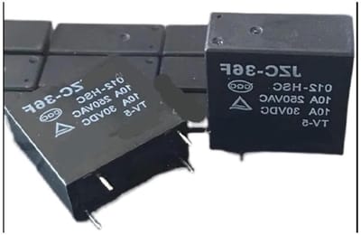 Elektromechanisch relais - Schakelcomponent - Elektrische schakeling - Normaal open contact - 10 stuks - Zilverkleurig