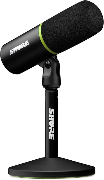 USB Gaming Microfoon met Auto Level Mode en Digitale Popperstopper voor PC en Streaming