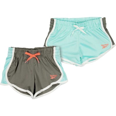 Reebok Jersey shorts voor meisjes (Set van 2) (Aruba Blauw)