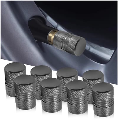 Dailygoody - Autoband Ventieldoppen - Aluminium Heavy Duty - Grijs - Corrosiebestendig - Stofdicht - Geschikt voor Bestelwagens