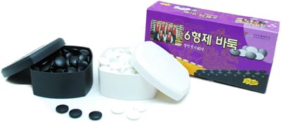 Go-stenenset glas wit/zwart