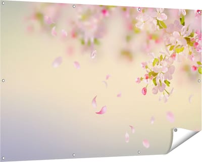 Gards Tuinposter Appelbloesem - Bloemen - 150x100 cm - Tuindoek - Tuindecoratie - Wanddecoratie buiten - Tuinschilderij
