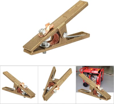 Dailygoods- Aarde Klem Messing 260A/300A/500A - Lasklem - Lasmachine Klem - A-type Klem - Hoogwaardige Geleidbaarheid - Veilig en Betrouwbaar - Lasclip