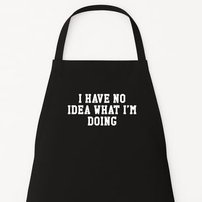 Keukenschort “I have no idea what I’m doing“ - Grappig kookschort - Humor cadeau - Perfect voor kerst of Sinterklaas