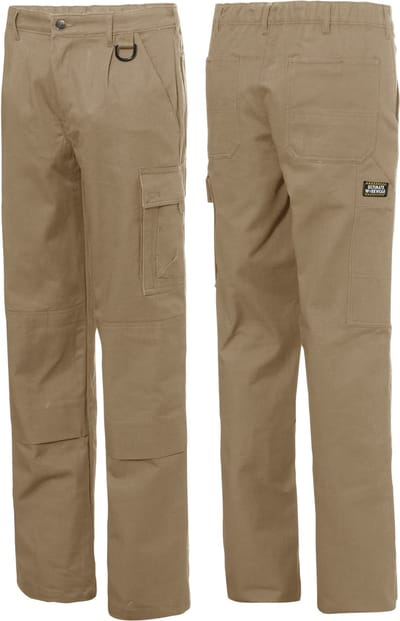 Ultimate Workwear - Standaard Werkbroek DAVOS - 100% katoen 320 gr/m2- Khaki/Kaki