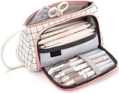 Etui - Etui jongens - Etui meisjes - Etuis voor school - Etui groot - Etui met grote capaciteit - Etui schrijfwaren tas - Gecontroleerd - Voor middelbare school - Universiteit - Kantoor - Student - Meisje cadeau