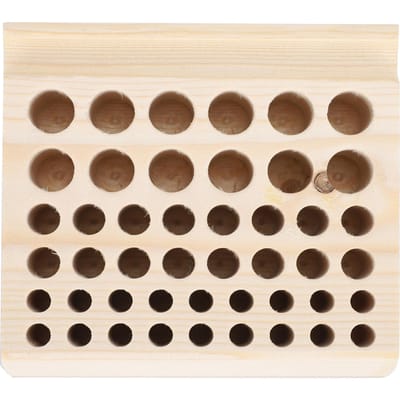46 Gaten Houten Horloge Reparatie Gereedschap Houder Display Organizer Horlogemaker Gereedschap Opbergrek brown