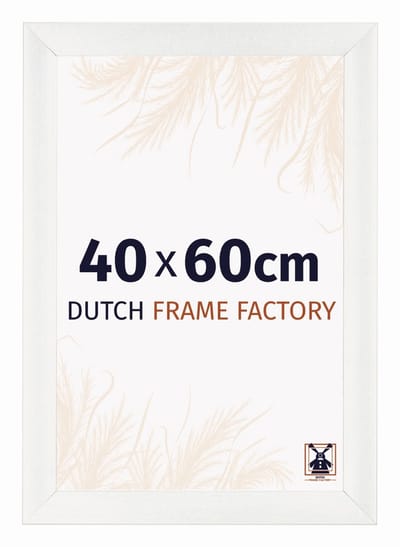 Fotolijst 40x60 cm - MDF - Wit Geveegd - Praag