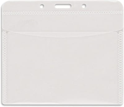 Badgehouders - Kaarthoezen - Identificatie Tonen - PVC-vrij Materiaal - 4 x 3 Inch - Helder