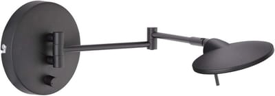 Moderne LED Wandlamp Zwart Draaibare Dimmer