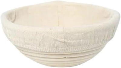 Sourdough Proofing Manden, Rotan broodmanden rond houtkleur meerdere maten(20x8cm)