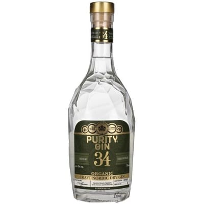 Zuiverheid Wodka &amp; Gin Purity 34 CRAFT NORDIC Organic Dry Gin 43% Vol. 0,7l
