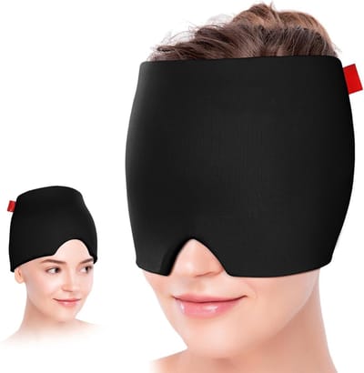 MMP® Ijsmasker - Migraine Masker - Oogmasker - 22x18x3cm - Zwart