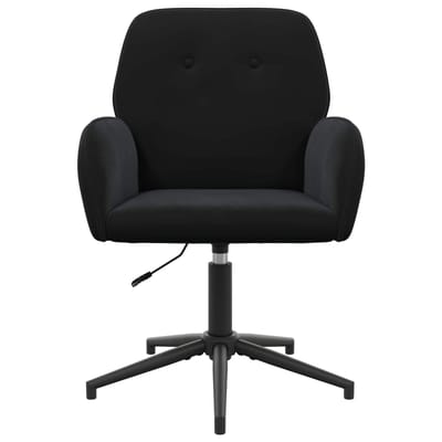 vidaXL - Draaistoel - fluweel - 54 - x - 55 - x - 90 - cm - Zwart