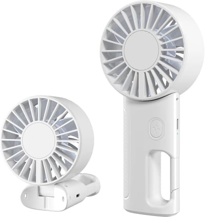longziming -Nekventilator - Draagbare Halsventilator - Persoonlijke Ventilator - 4 Snelheidsstanden - 6 Bladen Design - Duurzaam Plastic - Ideaal Voor Reizen - 1 Stuk
