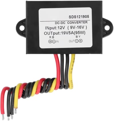 Allecto - Power Step Up Converter - DC 12V naar DC 19V - Waterdichte Adapter voor Voertuigen - Boost Converter - 95% Efficiëntie - Geschikt voor Ro...
