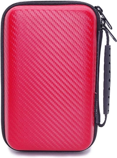 Luxe Aero-case Etui Hoes geschikt voor Nintendo 3DS XL - New 3DS XL - 2DS XL - DSi XL - Rood