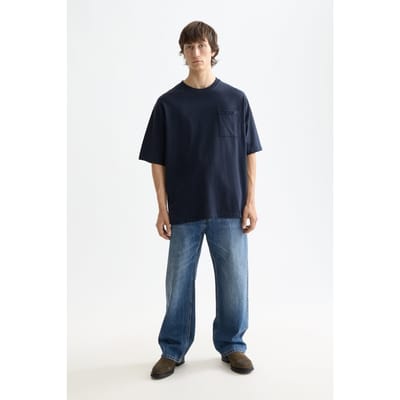 Scotch & Soda Core - 3 Crosses Loose Fit Pocket T-shirt Night Taglia: S | Magliette basic Outlet | Uomo | Nero