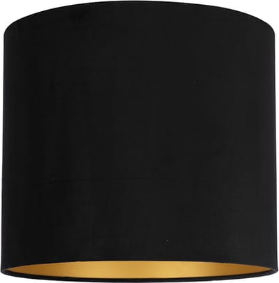 Uniqq Lampenkap velours zwart Ø 40 cm - 40 cm hoog