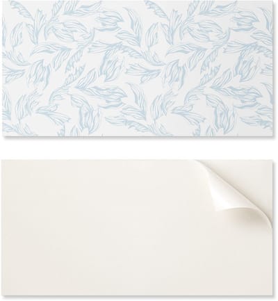 Decoratief zelfklevend vinylpaneel - voor hal 100x50 cm, subtiel bladmotief