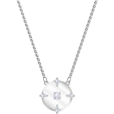 Collier pendentif Swarovski Série North pour femmes Colliers Blanc 5551796 White,One Size gray