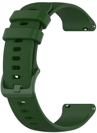 Siliconen Bandje voor Garmin Venu 3S / 2S / Vivomove 3S 18 mm – Donkergroen