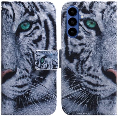 BoekCover Hoes Etui geschikt voor Samsung Galaxy S26 - Tijger
