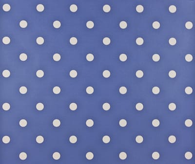 Dutch Wallcoverings Papierbehang stippen - blauw/wit