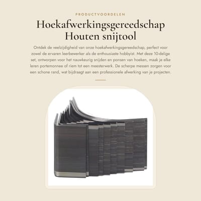 Dailygoods- Hoekschaar Compact - 10 Stuks - Hoekrandtrimmer - Hoogwaardige Materialen - Scherp Mes - Gemakkelijk in Gebruik - 23,8 mm Bladhoogte - Hoekpons