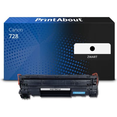 PrintAbout huismerk Toner 728 Zwart Geschikt voor Canon