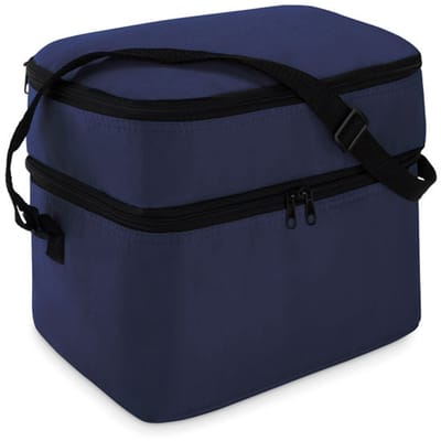 Koeltas - Lunchtas - Koeltassen - Koeltasje - 30 x 25 cm - 2 Vakken - Polyester - Blauw