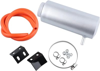 Expansievat Aluminium - Koelvloeistof Tank - Motor Koeling - Universele Montage - 800 Ml Inhoud - Zilver