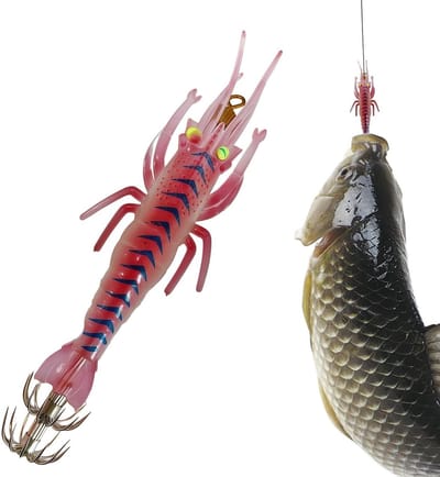 Pijlinktvis Jig - Hengel Lokaas - Zoutwater Visserij - Realistisch Garnalen Model - 11 cm - Niet Gespecificeerd
