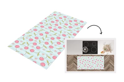 Keukenloper - Loper keuken - Patronen - Kersen - Sakura - 120x60 cm - Keukenloper vinyl