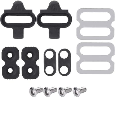 Dailygoody - Racefiets Indoor Cycling Schoenplaatjes Set - Compatibel met Shimano Pedalen - Stevig en Duurzaam - Voor Mountainbikers - Inclusief beves...