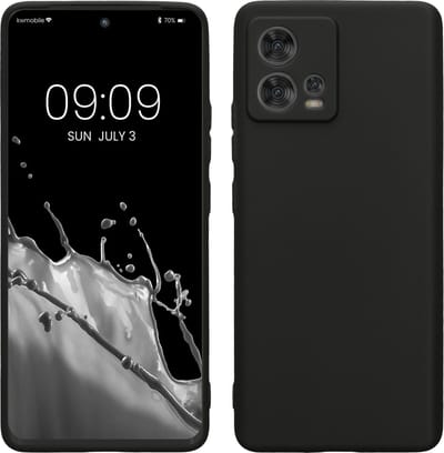 kwmobile telefoonhoesje geschikt voor Motorola Edge 30 Fusion - Hoesje voor smartphone - Precisie camera uitsnede - In mat zwart