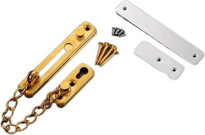 Deurketting Beveiliging - Veiligheidsketting Deur - Extra Veiligheid - Roestvrij Staal - 398 gram - Goud